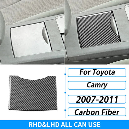 Toyota Camry 2007–2011 Carbon Fiber Interior Trim Set - Center Console, Gear Shift & Air Vent Decorative Covers