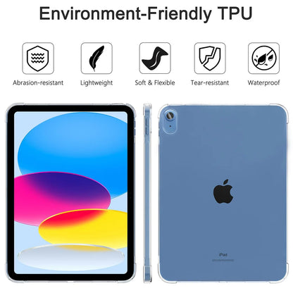 Transparent iPad Case - Clear Protective Cover for iPad A16/11th Gen, 7th–10th Gen, 10.2/10.9-Inch & Mini 1–8