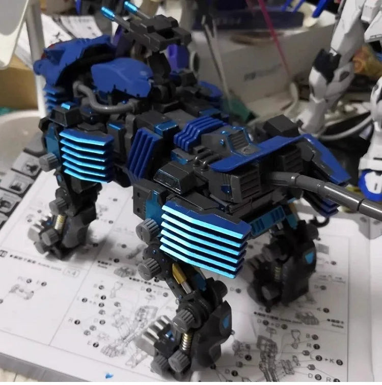 BT ZOIDS RPZ-03 Shield Liger Model Kit — 1:72 Scale Full Action Plastic Building Blocks for Birthday & Christmas Gifts