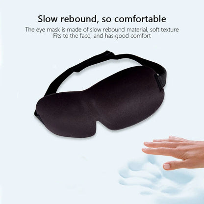3D Sleeping Eye Mask – Soft Padded Travel Blindfold for Rest, Relaxation & Eye Comfort