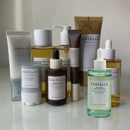 SKIN1004 Angel Skin Care Set — Centella Asiatica Essence, Eye Cream, Cleanser, Toner & Sun Cream for Moisturizing & Brightening