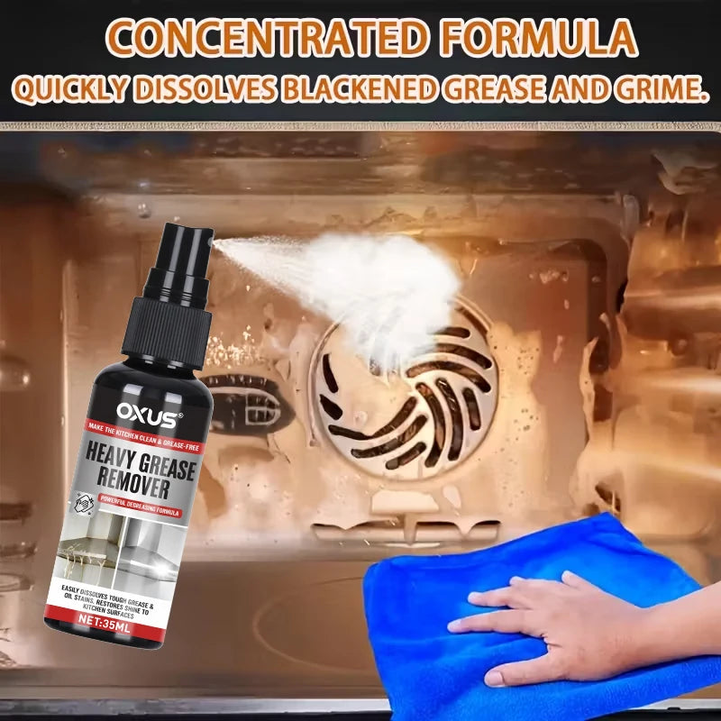 Heavy-Duty Kitchen Grease Cleaner – Fast-Acting Oil and Stain Remover for Range Hoods, Stoves, and Kitchen Surfaces