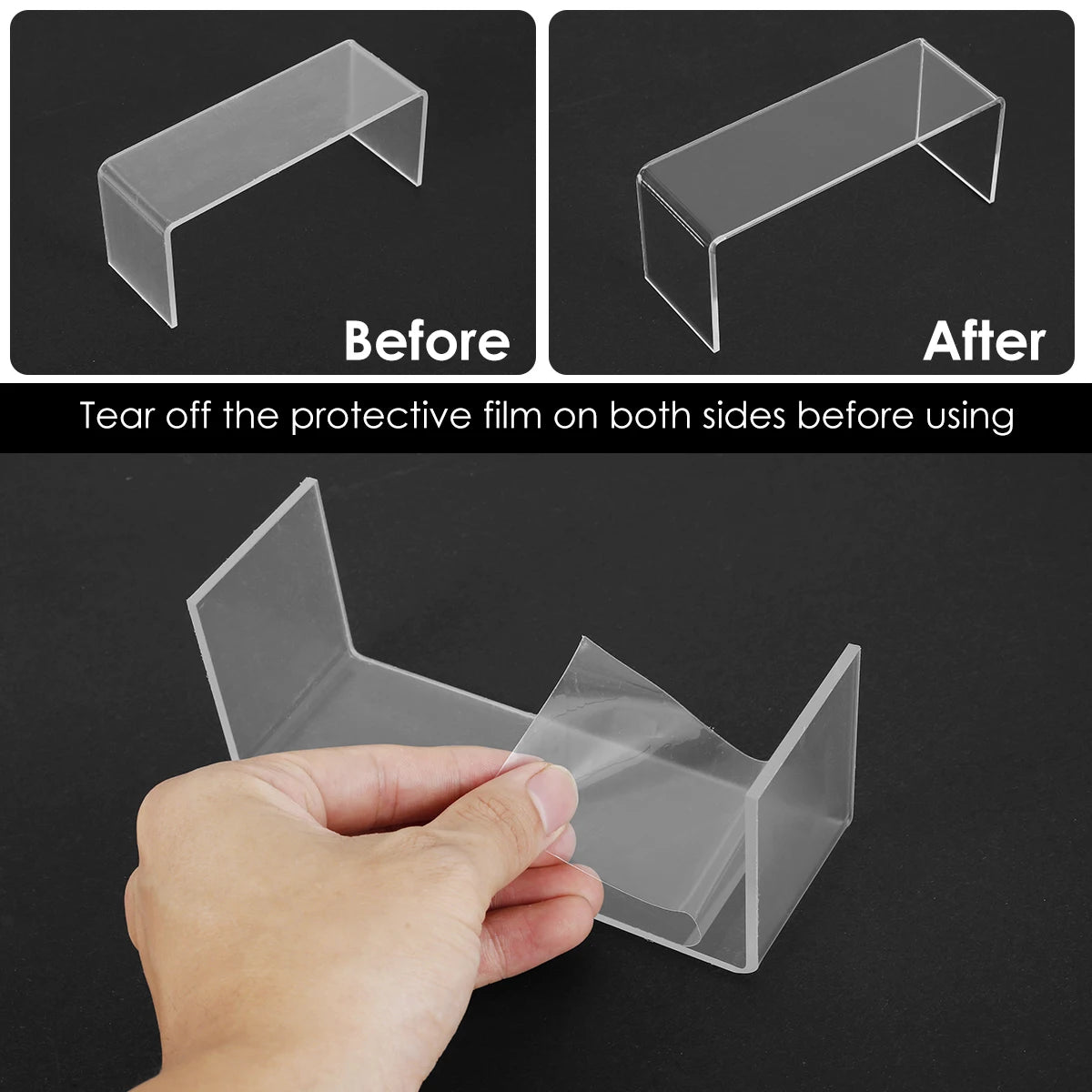 3/6/9PCS Acrylic Display Stand — Transparent Organizer for Perfume, Dolls & Jewelry