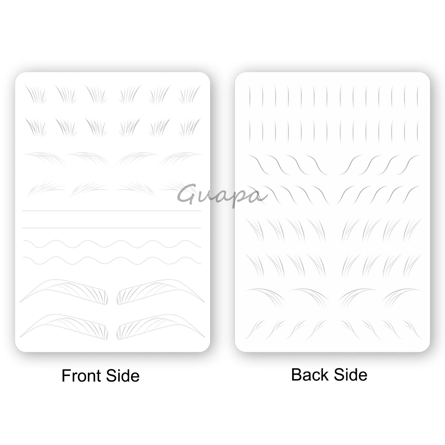 Microblading Practice Skin Sheets — Eyebrow Segment Tip Joint Texture for Semi-Permanent Makeup Training