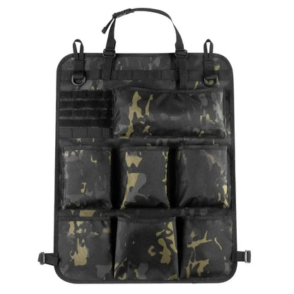 Tactical Camo Car Seat Back Storage Bag – Hanging Organizer Pocket for Interior Accessories