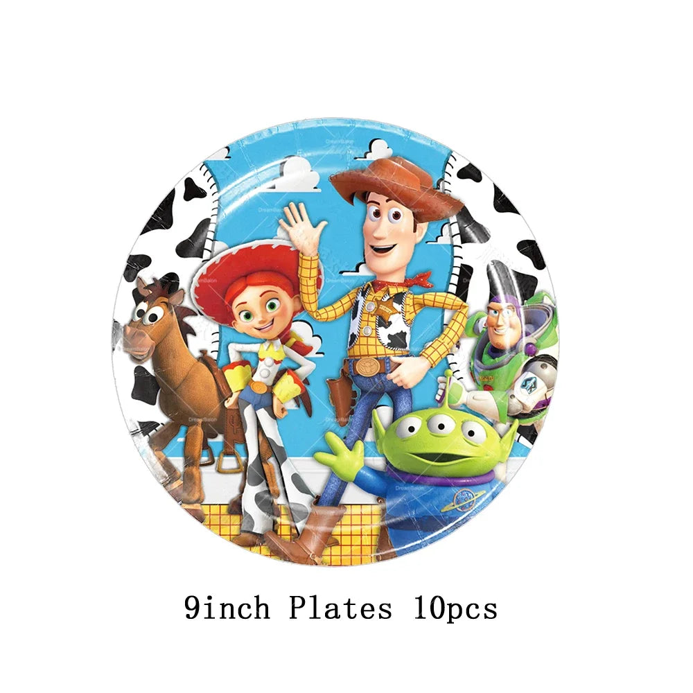 Disney Toy Story Buzz Lightyear Birthday Party Decoration Set – Foil & Latex Balloons, Happy Birthday Banner & Cake Topper for Kids Boys Hero Theme Party