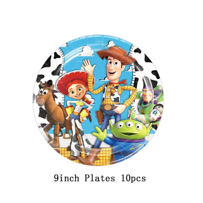 Disney Toy Story Buzz Lightyear Birthday Party Decoration Set – Foil & Latex Balloons, Happy Birthday Banner & Cake Topper for Kids Boys Hero Theme Party