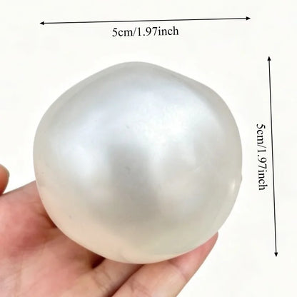 Moldable Pearl Coconut Oil Squishy Toy - Slow-Rising Sensory Stress Relief Ball