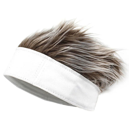 Fashion Baseball Cap – Men and Women Beanie Wig Hat with Short Hair, Breathable and Soft for Parties, Outdoor and Casual Wear