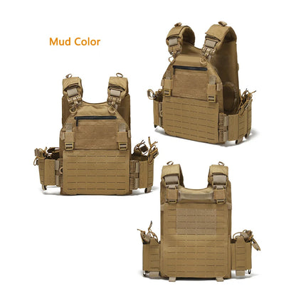 Outdoor Training Vest – Multi-Functional Waterproof MOLLE Expansion Quick-Release Wear-Resistant Tactical Vest