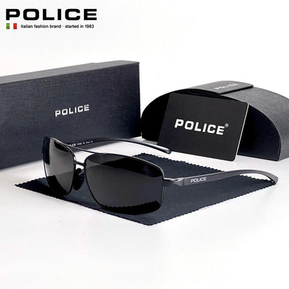 Luxury Policer Polarized Sunglasses for Men – Classic Pilot Style UV400 Protection, High-Quality Eyewear 6247