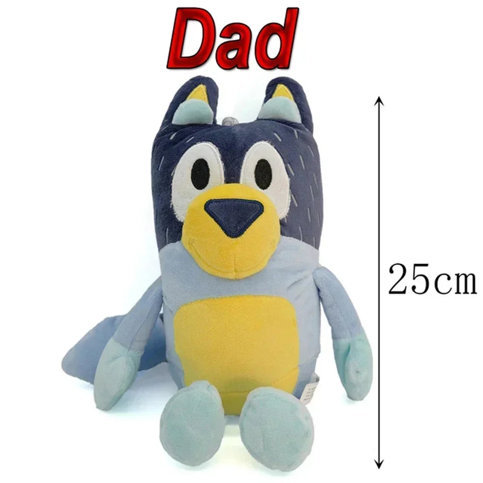 Bluey Dog Bingo Plush Toy — Soft Cartoon Stuffed Animal for Kids, Birthday & Christmas Gift