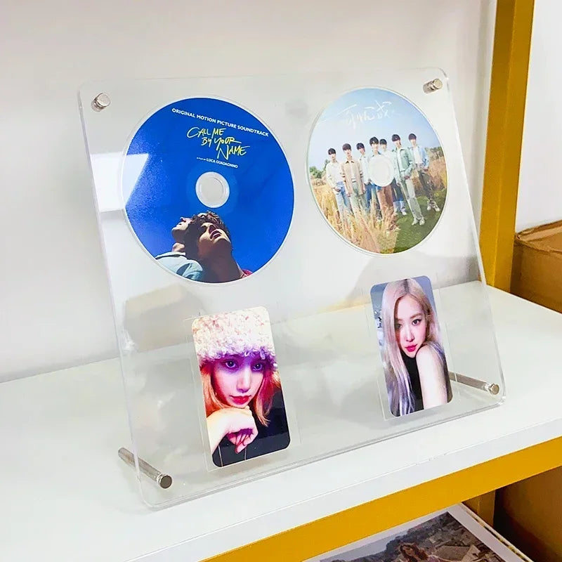 Kpop Acrylic Photo Frame & Photocard Holder - Stylish Interior Frame for CD Pictures and Idol Cards - Perfect Kpop Room Decoration