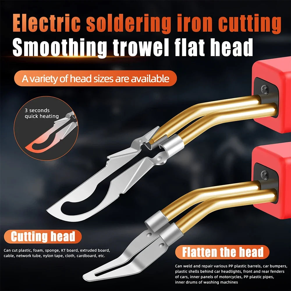Plastic Welder Smooth Tip Head - Car Bumper Dashboard Repair Welding Gun Smoothing and Cutting Accessory