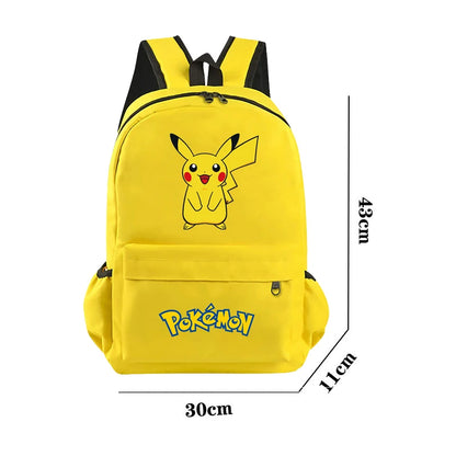 Pokemon Kids Backpack — Pikachu, Charizard, Bulbasaur, Snorlax & Eevee Schoolbag Cartoon Gift
