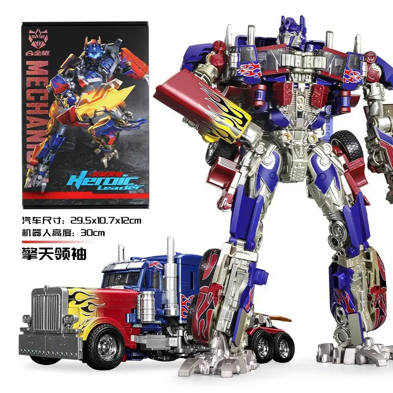 30CM Transforming Robot Toy – Optimus Prime, Bumblebee & Megatron Alloy Action Figures for Kids