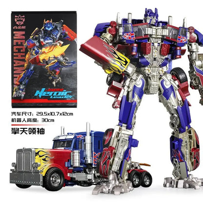 30CM Transforming Robot Toy – Optimus Prime, Bumblebee & Megatron Alloy Action Figures for Kids