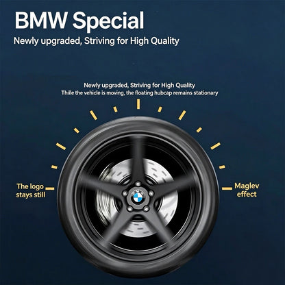 BMW Floating Wheel Center Caps - 4-Piece 56mm/68mm Wheel Hub Caps for BMW Models