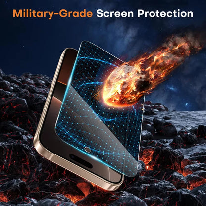 2PCS Privacy Ceramic Screen Protector for iPhone – Anti-Spy Tempered Film for iPhone 17/16/15/14/13/12/11 Pro Max, XR, XS, SE & More
