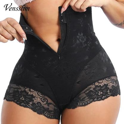 Vensslim High Waist Trainer Body Shaper Panties: Zipper Closure for Tummy and Belly Control - Slimming Shapewear Girdle Waist Trainer for Women