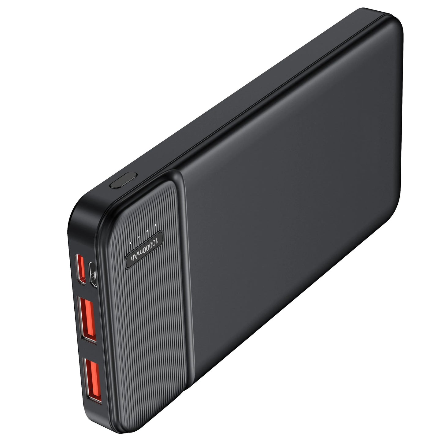 Portable 10000mAh Power Bank – PD 22.5W Battery Pack, Slim Design with 3 Outputs & 2 Inputs