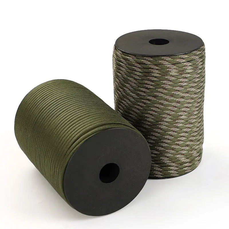 550 Military-Grade 9-Core Paracord Rope - 4mm Outdoor Survival Cord for Camping, Tents & Utility