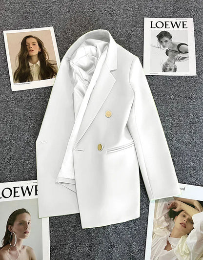 2023 Women's Elegant Single Button Blazer – Slim Fit Long Sleeve Office Jacket for Autumn & Winter