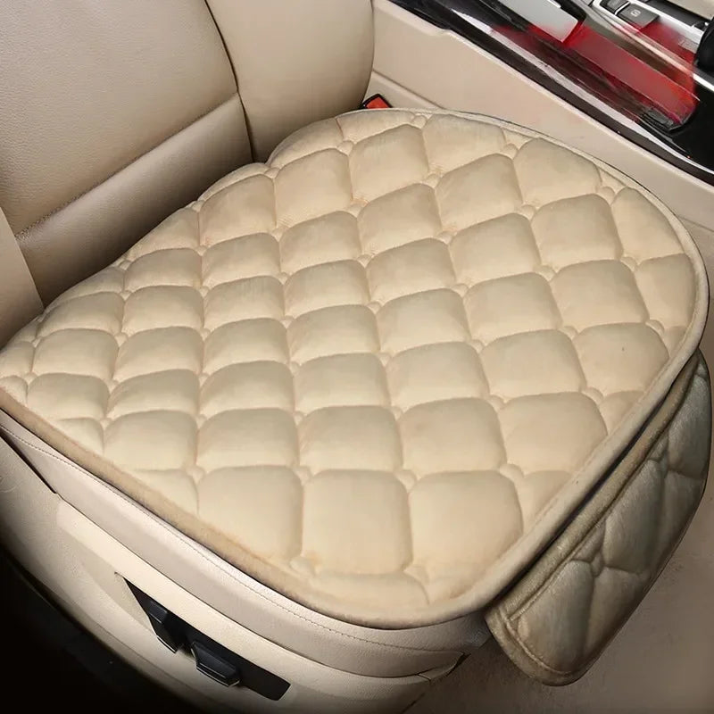 Warm Plush Car Seat Cover - Soft Winter Seat Cushion Protector for Sedan SUV