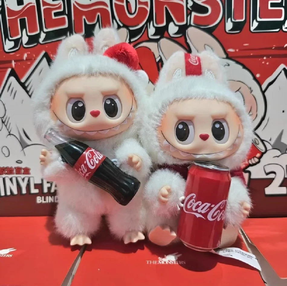 Monster Coca Cola Series Vinyl Doll – Labubu Action Figure Keychain Toy, New Year Surprise Gift for Kids