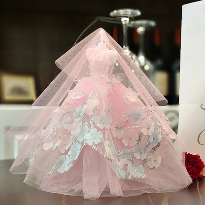 1/6 Mini Bride Doll Wedding Gown Set – Display Mannequin with Stand for Doll Clothes