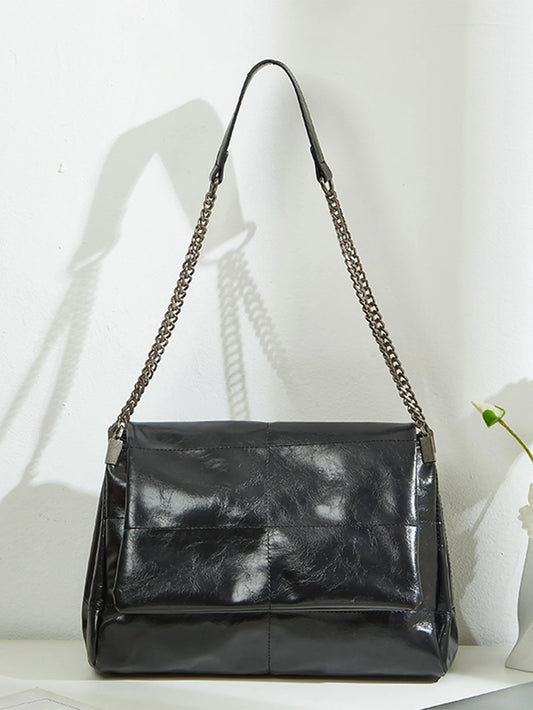 2024 Women's Large Capacity Chain Tote Bag – High-End Commuting Bag, Fashionable Single Shoulder for Spring/Summer