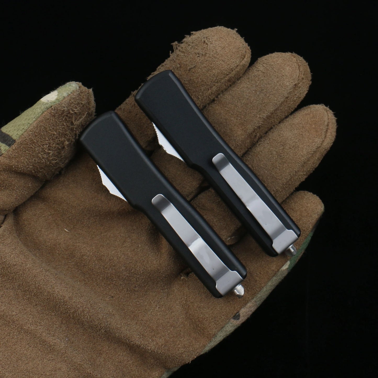MICRO EDC TECH Mini MT-70 Knife – D2 Steel Stonewashed Blade with Aviation Aluminum Handle, Portable EDC Tool