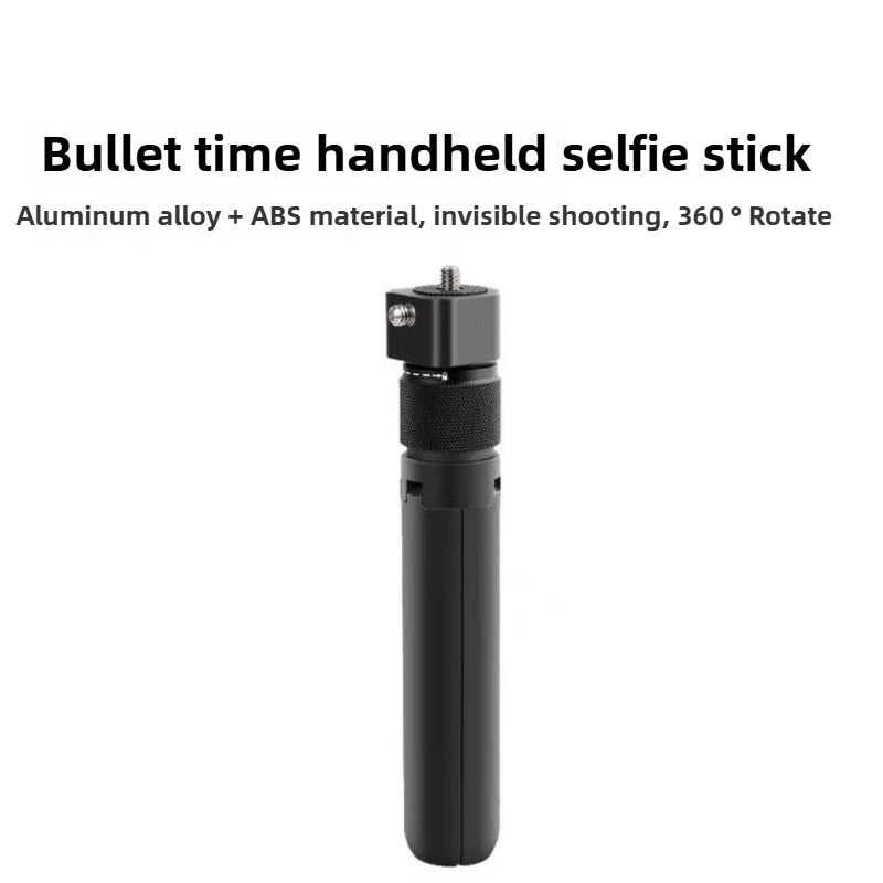 Bullet Time Rotating Tripod Handle - 360° Panoramic Camera Grip for Insta360 X5 X4 X3, DJI Osmo 360 & Action Camera Accessories