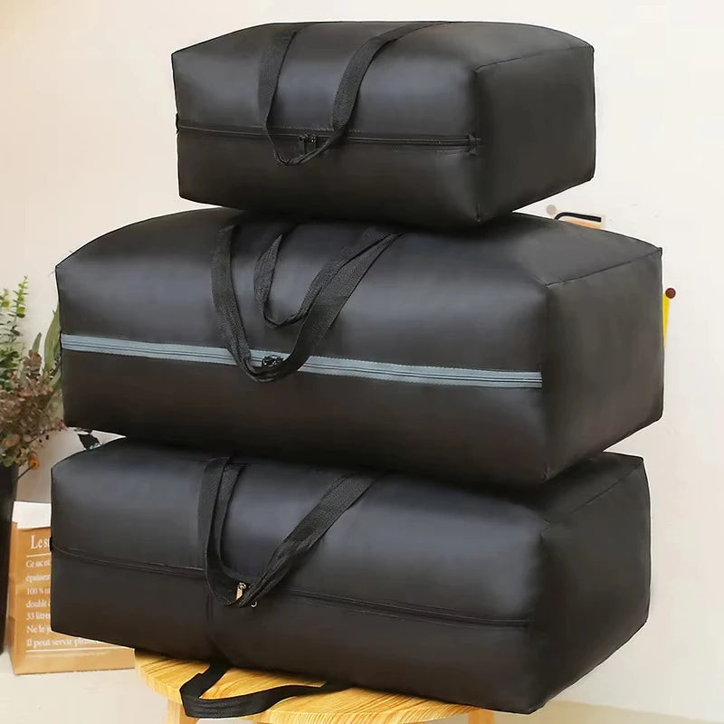 Extra Large Waterproof Moving Luggage Bag - Foldable Large Capacity Travel, Laundry & Quilt Storage Organizer
