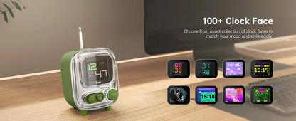 Divoom T-Tiivoo-2 Mini Retro Bluetooth Speaker – Portable Vintage White Noise Sleep Aid with High-Quality Subwoofer