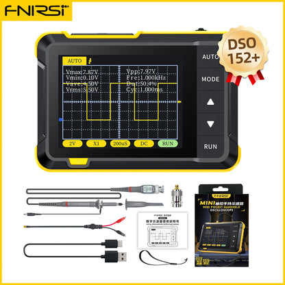 FNIRSI DSO510 DSO152 DSO153 Mini Handheld Digital Oscilloscope | 2-in-1, 48MS/s, 10MHz Bandwidth for Electronic Repair