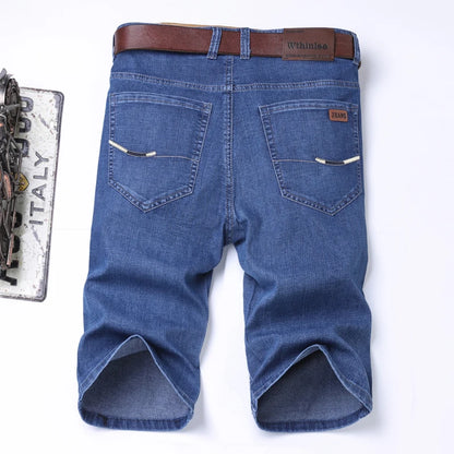 Men’s Slim Fit Stretch Denim Shorts – Classic Summer Business Casual Fashion Shorts
