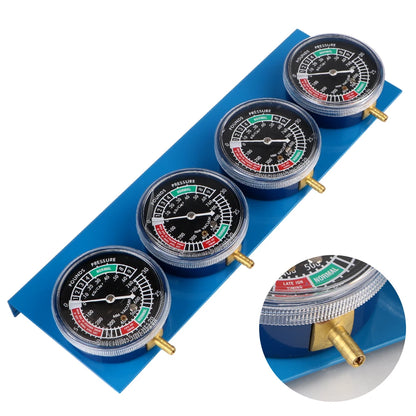 2/4 Cylinder Motorcycle Carburetor Synchronizer Kit — Ignition Tester & Balancer Gauge Set for Motorbike Diagnostics