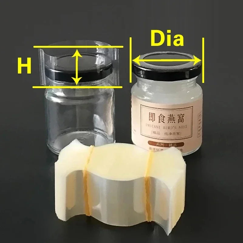 1200PCS PVC Bottle Cap Heat Shrink Film – Disposable Bottle Mouth Sealing Protection Wrap (Diameter x Height Options)