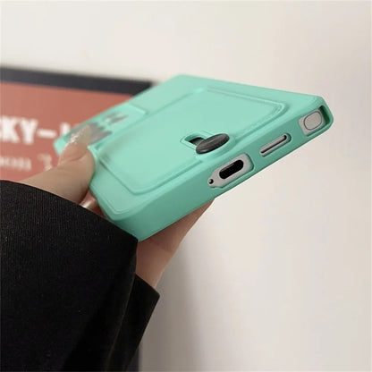 Liquid Silicone Samsung Galaxy Wallet Case with Card Holder – Shockproof Cover for S26/S25/S24 Ultra, Plus, FE & A56/A55/A54 Series