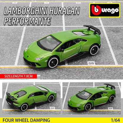 Bburago 1:64 Car Model Collection — Golf GT 2017, Mustang Shelby GT500, Ferrari, Benz & Volkswagen, Kids Xmas Gift Toys for Boys