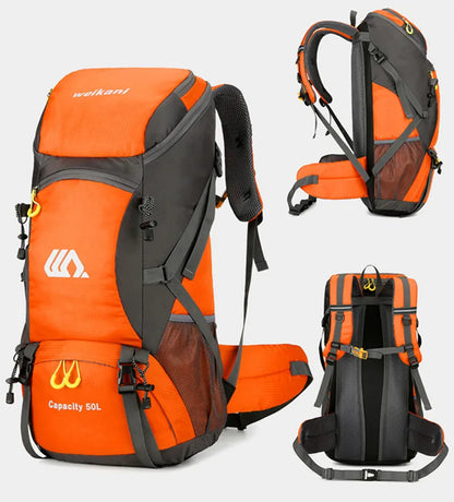 2025 50L Outdoor Hiking & Camping Backpack – Travel Duffel & Sports Backpack