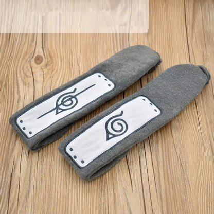 Anime Hatake Kakashi Cosplay Headband – Konoha Ninja Symbol Cotton Snood, Hair Band, Wristband, and Armband Props Unisex