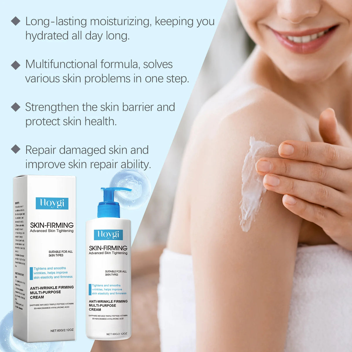 Body Firming & Tightening Cream - Nourishing Moisturizer for Skin Elasticity, Lifting, and Radiance