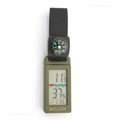 Mini LCD Thermometer & Hygrometer - Portable Temperature & Humidity Meter for Camping, Hiking, Vehicle & Indoor Use