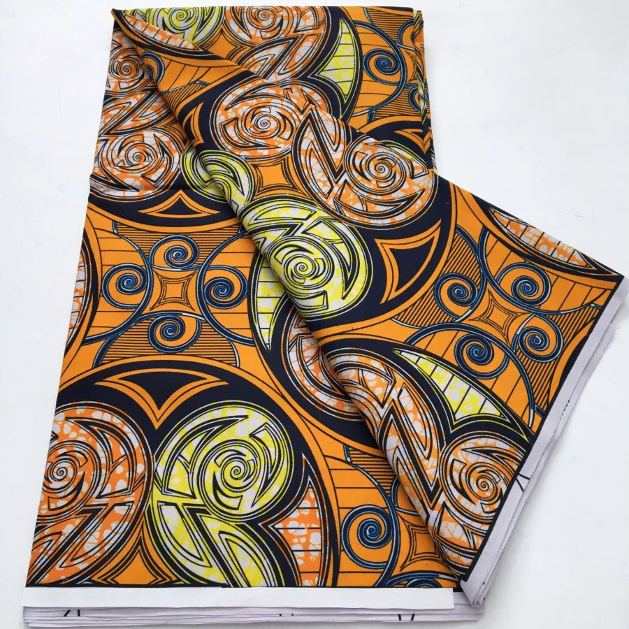 African Wax Print Fabric - Nigerian Ankara Batik Dutch Fabric for Women’s Dresses & Sewing Materials