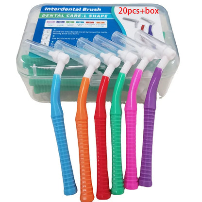 20-Piece Push-Pull Interdental Brushes – Orthodontic Toothpicks for Deep Cleaning and Daily Oral Hygiene