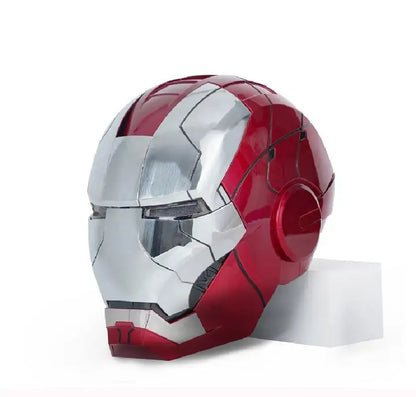 Iron Man Helmet 1:1 Mk5 Mk50 - Electric Open/Close, English Voice, Remote Control Cosplay Toy, Avengers War Machine, Ideal Christmas Gift