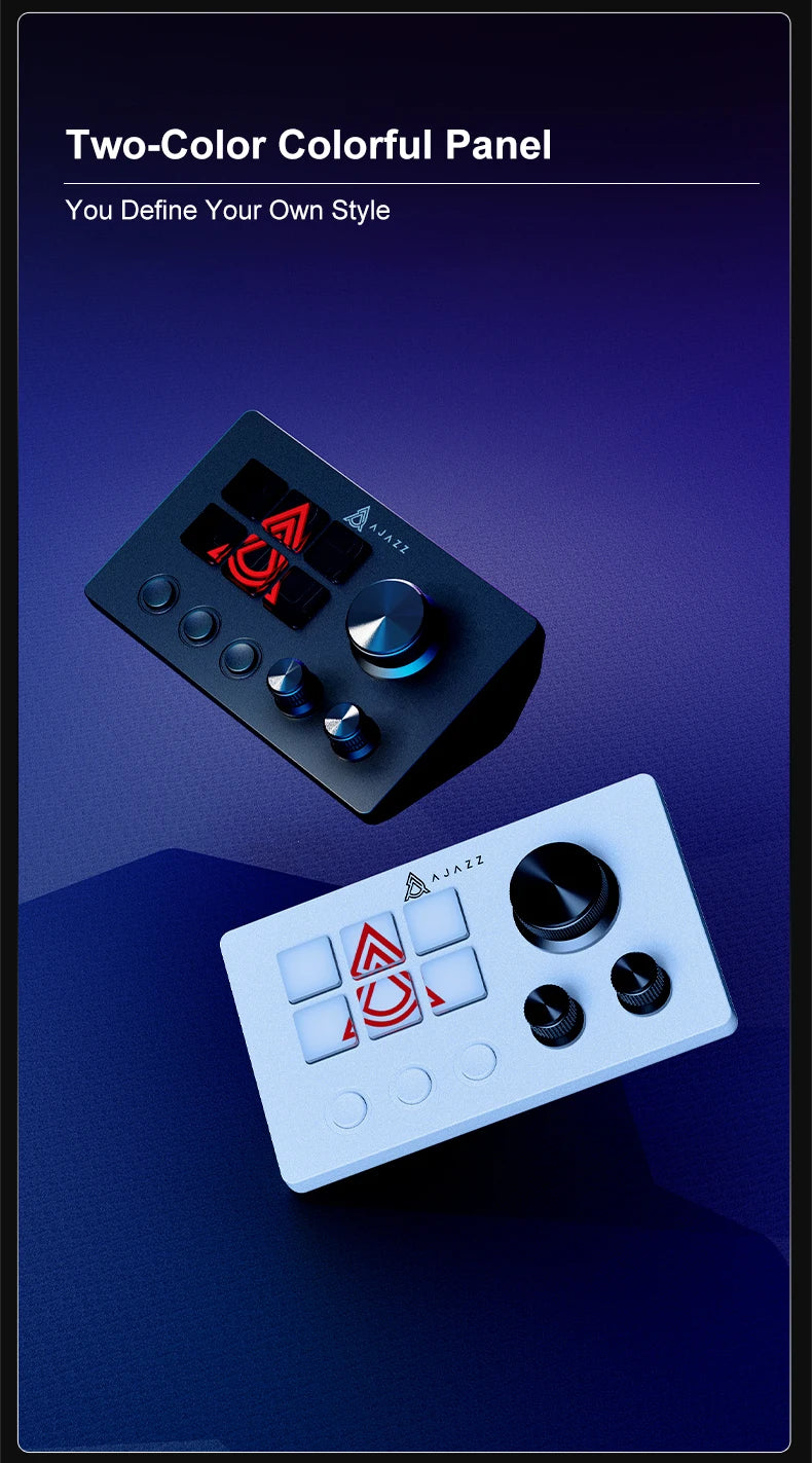 Ajazz AKP03E Desktop Helper Console – Programmable Macro Mini Keyboard with Custom Buttons for Multi-Scenario Use