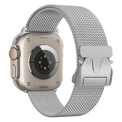 Milanese Loop Stainless Steel Strap for Apple Watch – Compatible with Ultra 2, Series 10/9/8/7/6/5/4 (38mm-49mm)